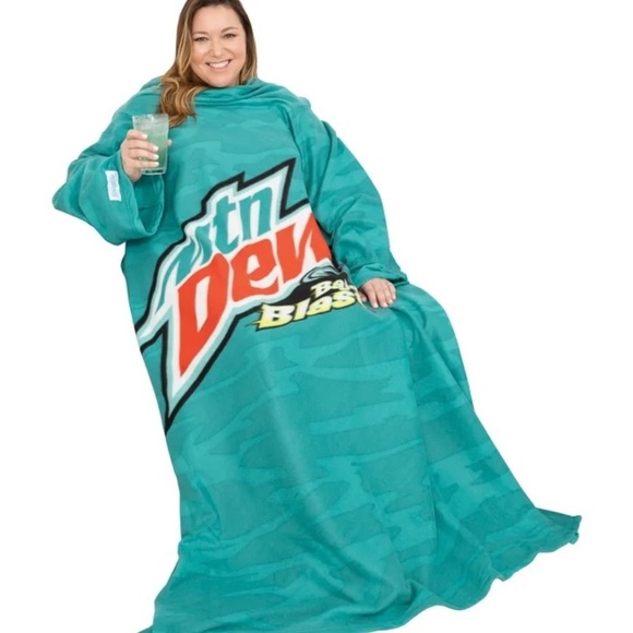 *new* single Mountain Dew Snuggie Blanket - Picture 3 of 5